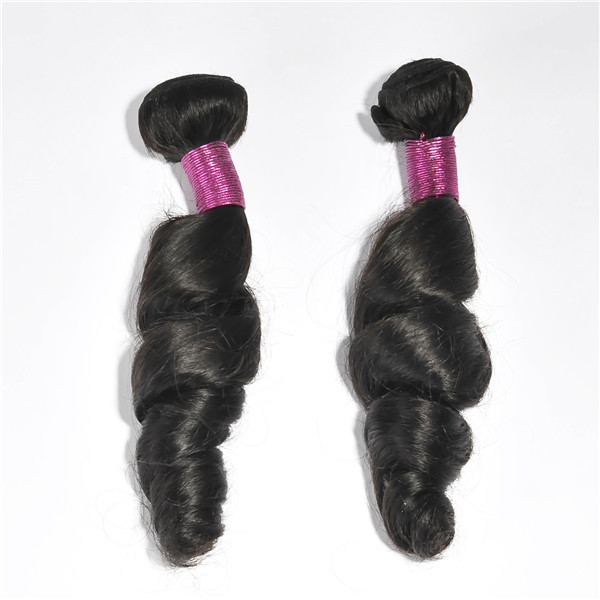 Loose wave human hair bundles with 1 # color EMEDA brand YL129